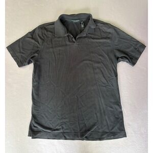 Crazy Horse‎ Pima Cotton Polo Shirt Casual Short Sleeve Top Gray L